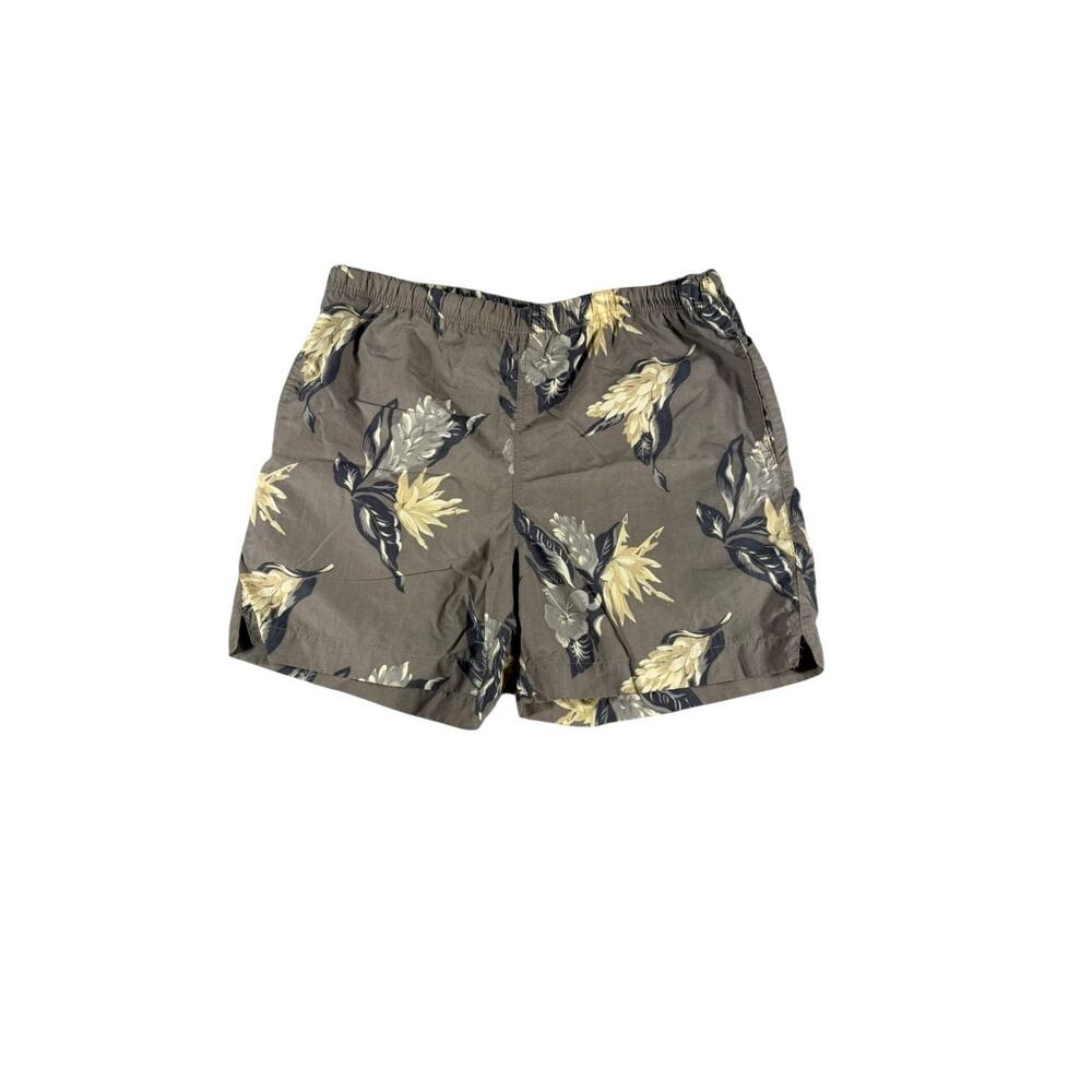 Nautica Mens Large Tropical Floral Mesh Lined Swim Trunks